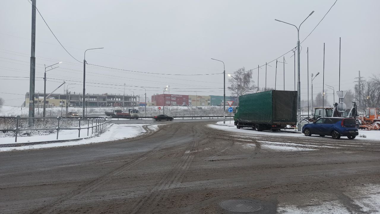 Дорожные перемычки во Владимире попали в пробку