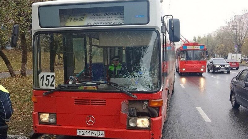 Во Владимире автобус сбил 77-летнюю бабушку