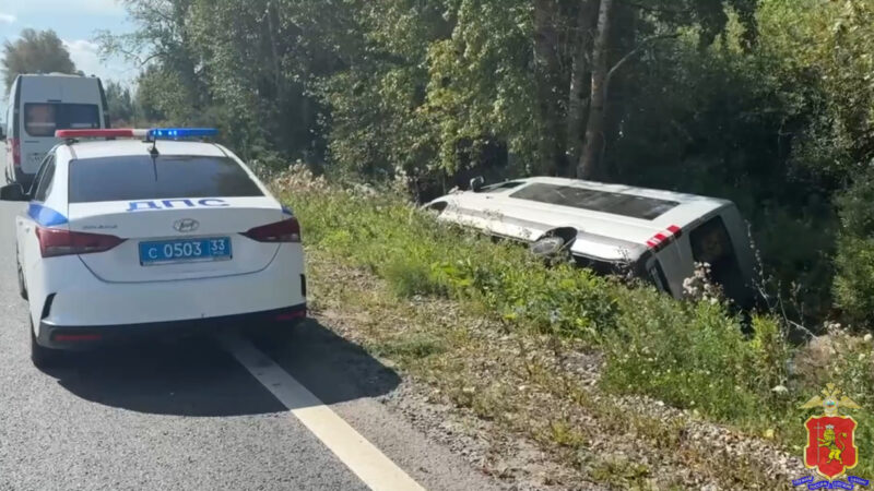 Под Суздалем рейсовый автобус улетел в кювет