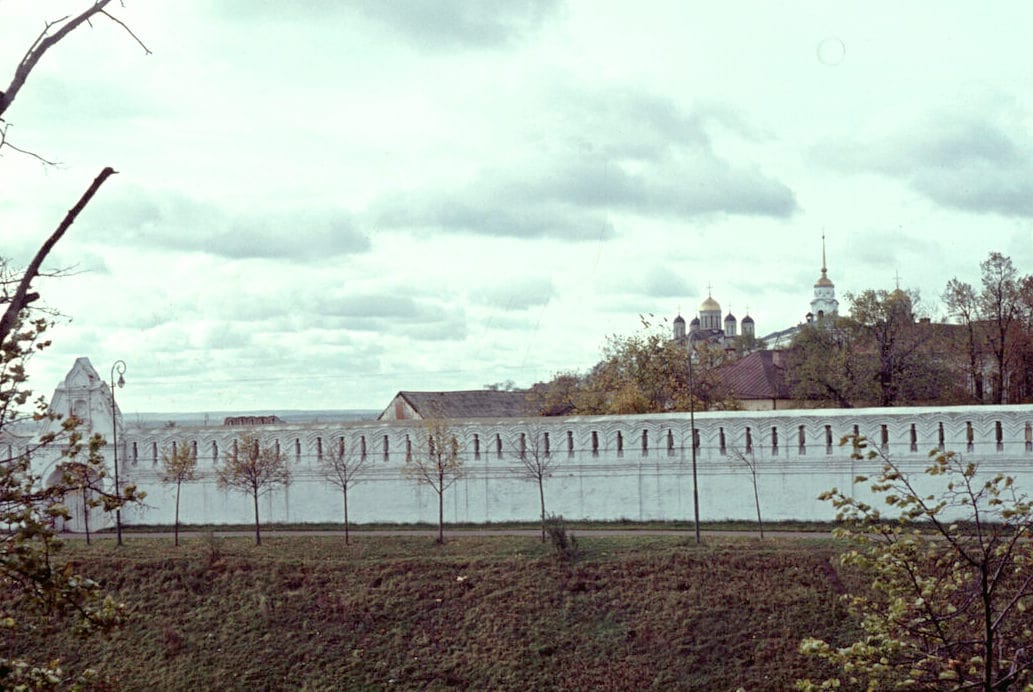 Центр Владимир Рождественский монастырь деревья 1964-min