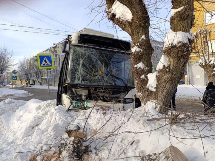 Автобус с пассажирами в Муроме попал в ДТП и врезался в дерево