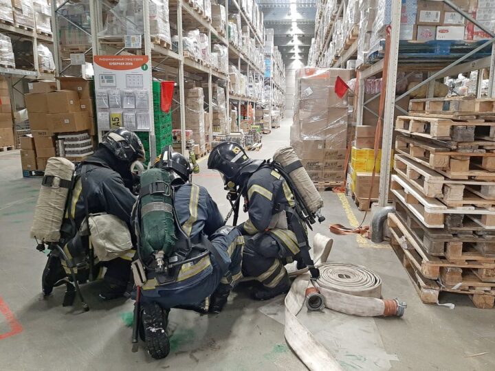 В «Глобусе» потушили условный пожар