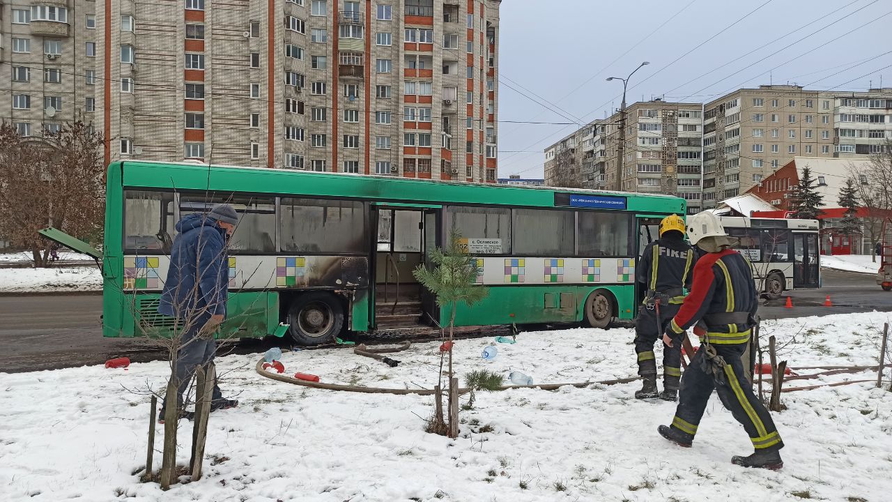 Во Владимире загорелся 152-й автобус