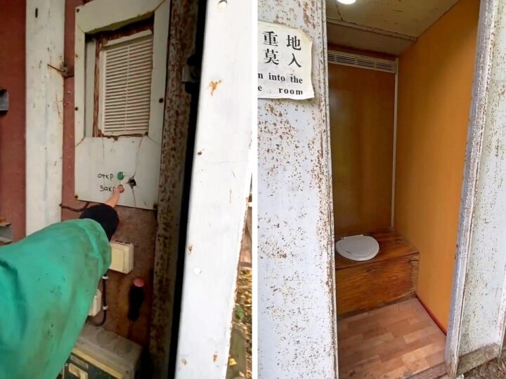 Сделанный под Гороховцом туалет из лифта прославился в соцсетях