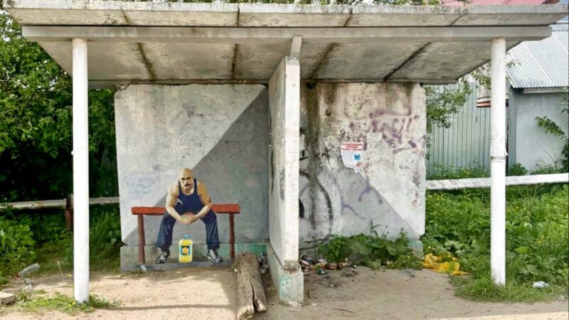Рядом с владимирской психбольницей появился стрит-арт про «шизиков»