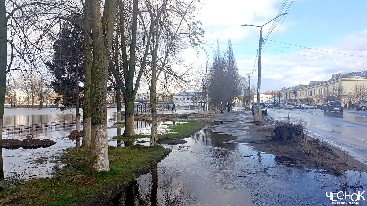 Набережная Гусь-Хрустальный затопление паводок половодье 3