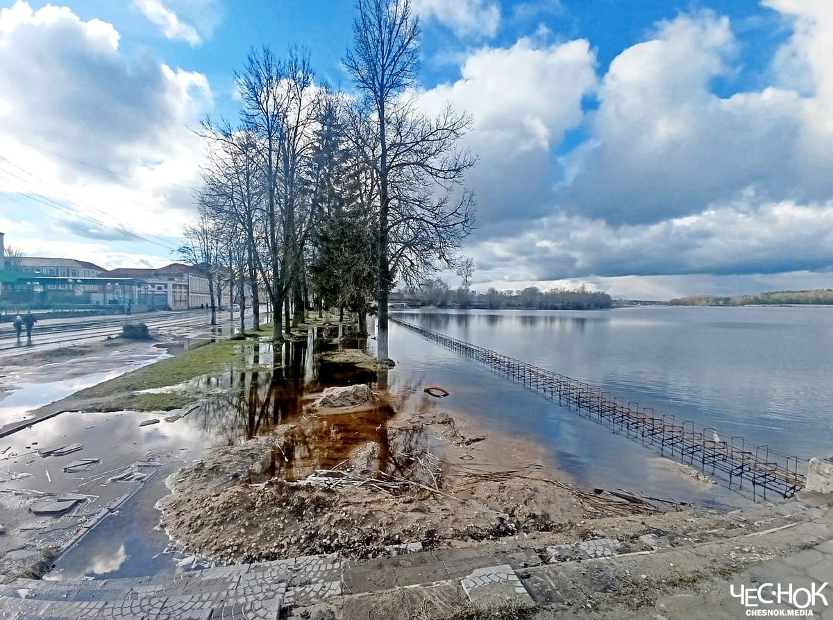 Набережная Гусь-Хрустальный затопление паводок половодье 3