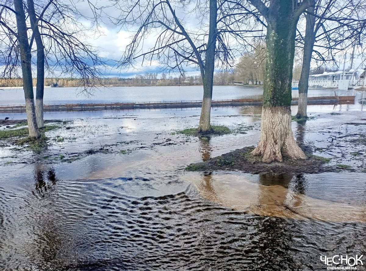 Набережная Гусь-Хрустальный затопление паводок половодье 3