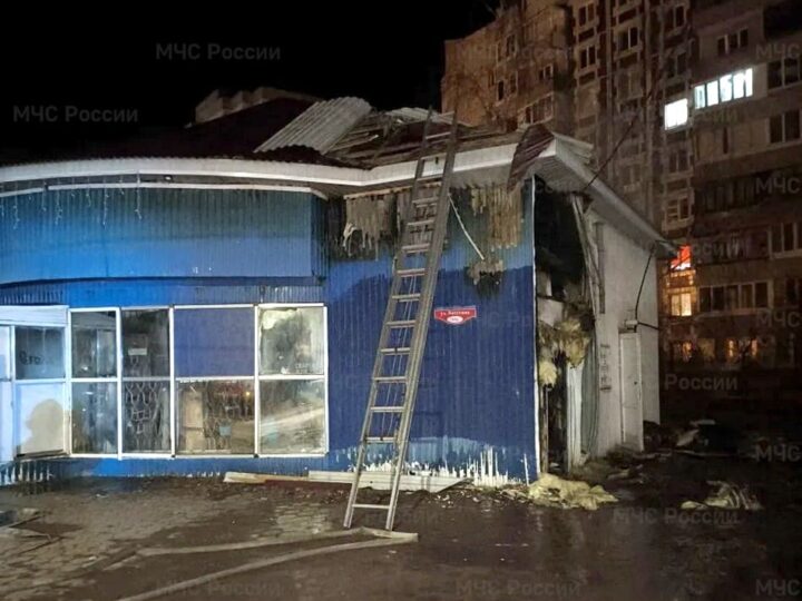 Ночью в Коврове сгорела наливайка