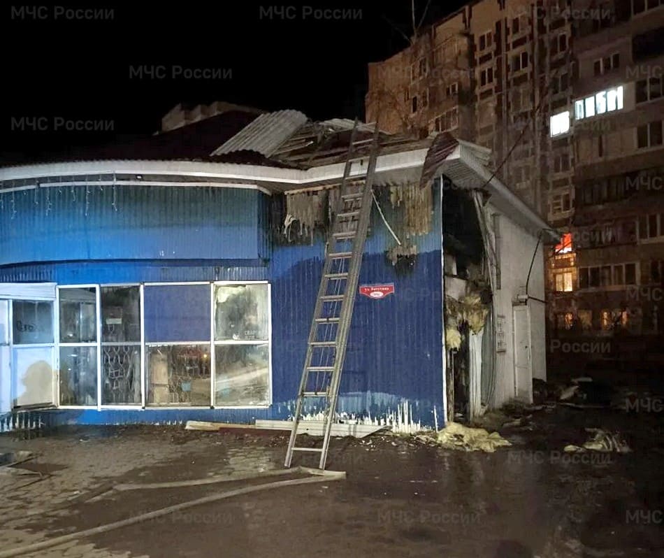 Ночью в Коврове сгорела наливайка