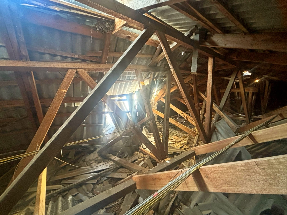 Обрушение крыши в Лакинске