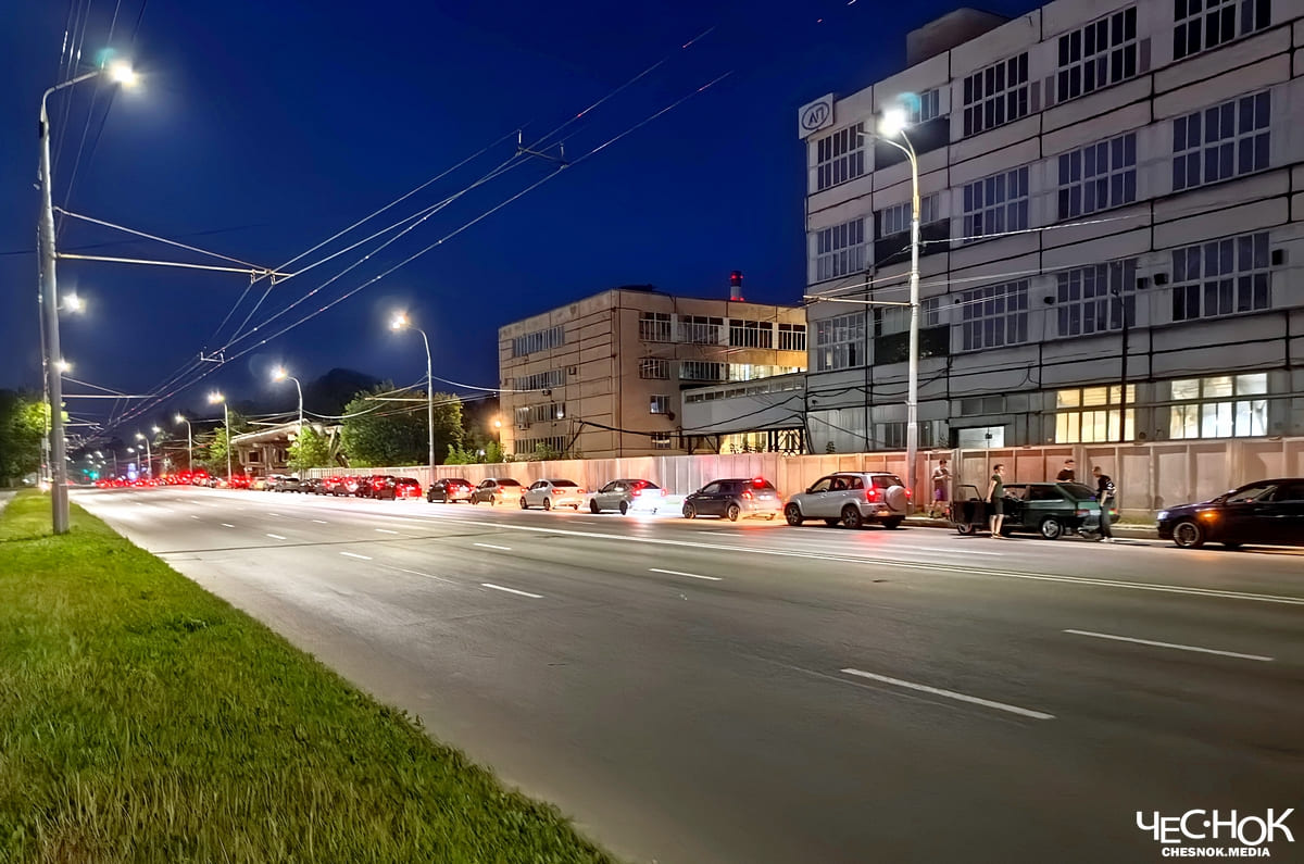 Очередь заправка АЗС