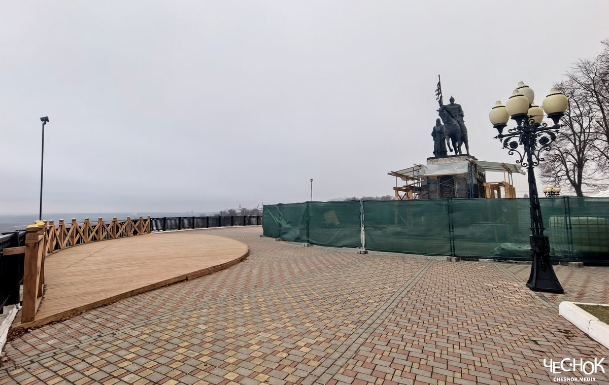 Памятник князь Владимир ремонт 2