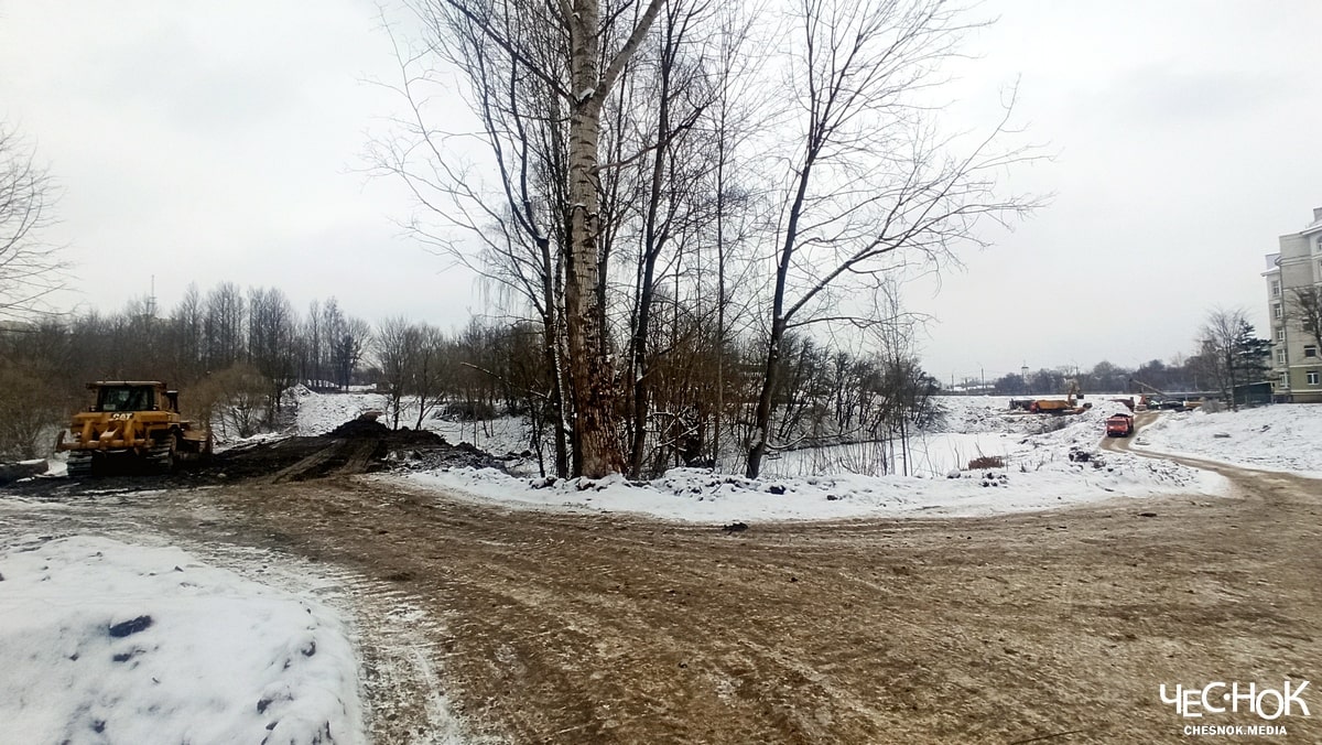 Парк ДТЮ дорога строительство вырубка деревьев 2-min