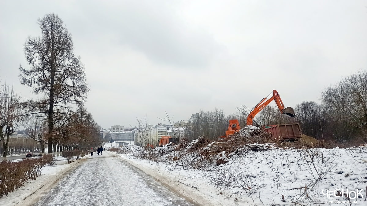 Парк ДТЮ дорога строительство вырубка деревьев 6-min