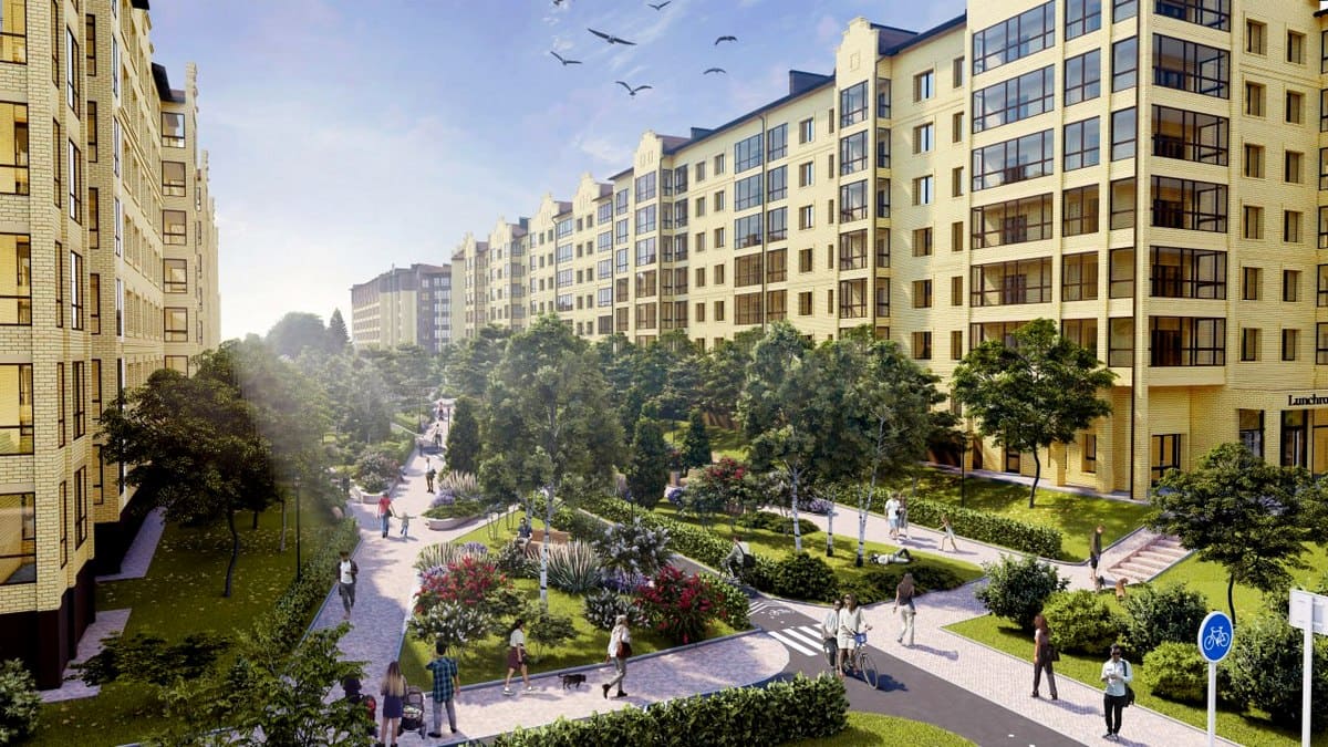 Пешеходный бульвар Коммунар проект 2