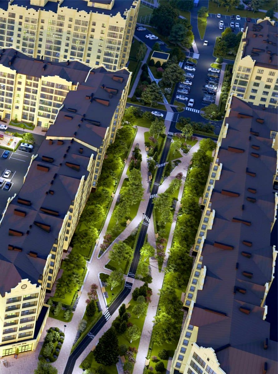 Пешеходный бульвар Коммунар проект 2