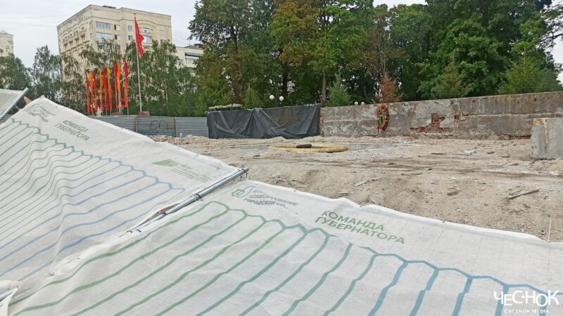 Во Владимире остановился ремонт Вечного огня