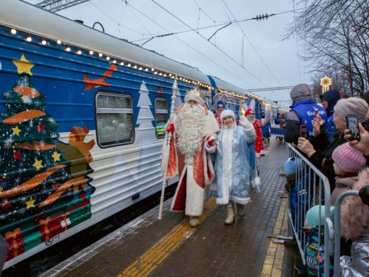 Поезд Деда Мороза приедет сразу в два владимирских города 
