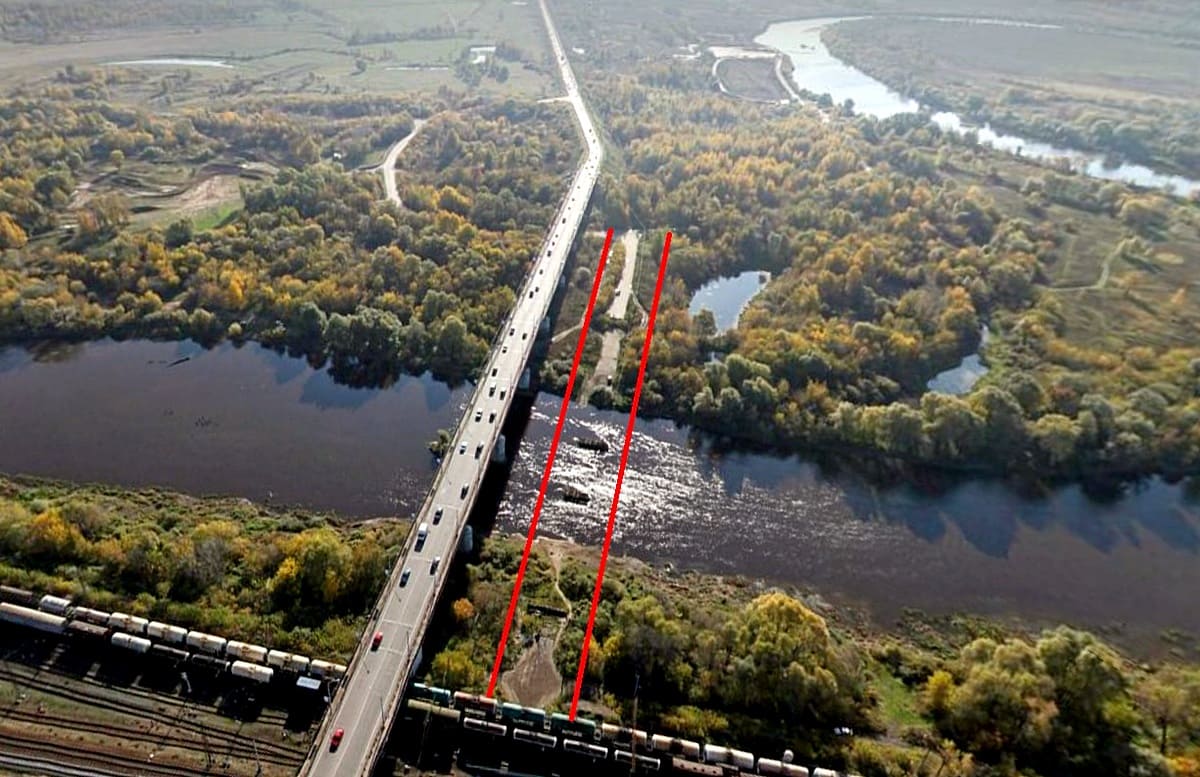 Понтонный мост Клязьма схема