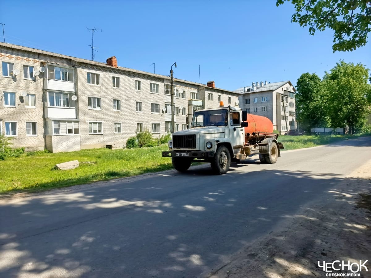 Поселок Труд петушинский слив канализаии 4