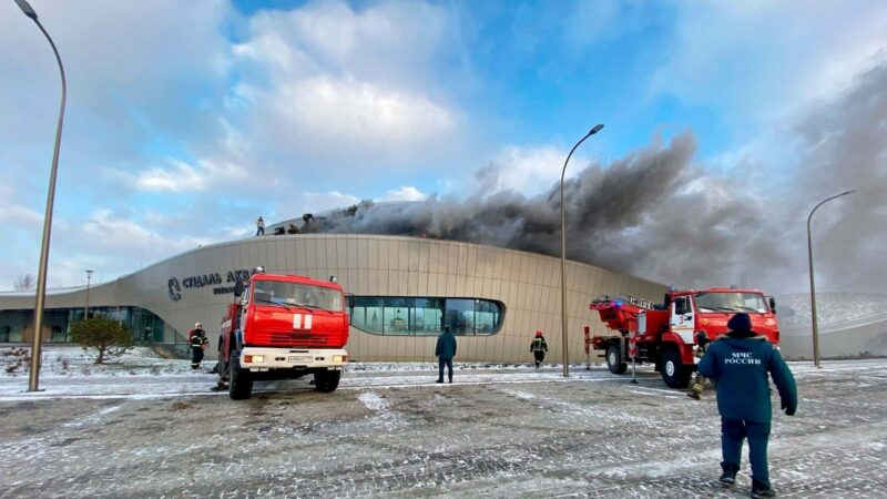 В Суздале загорелся аквапарк
