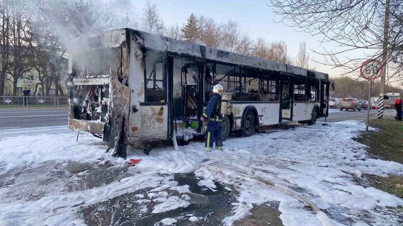 Во Владимире сгорел автобус из Энергетика
