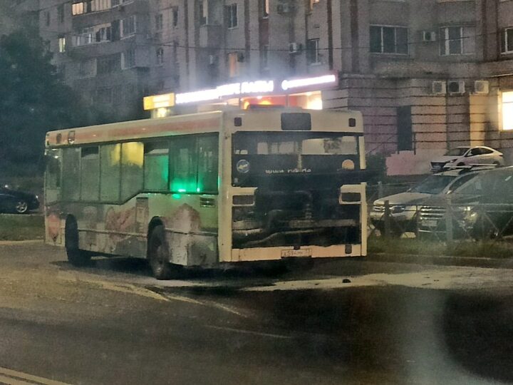 Во Владимире загорелся пассажирский автобус