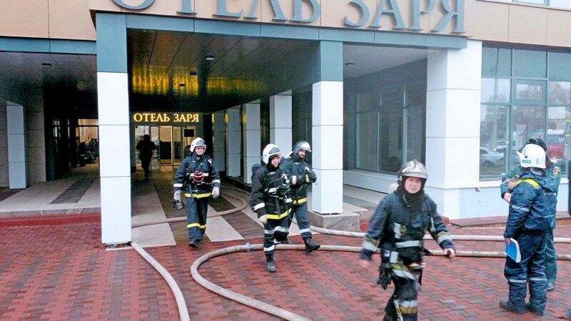 В гостинице «Заря» произошел пожар