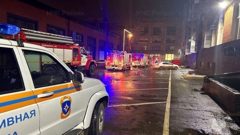 Во Владимире горел рынок на Студеной