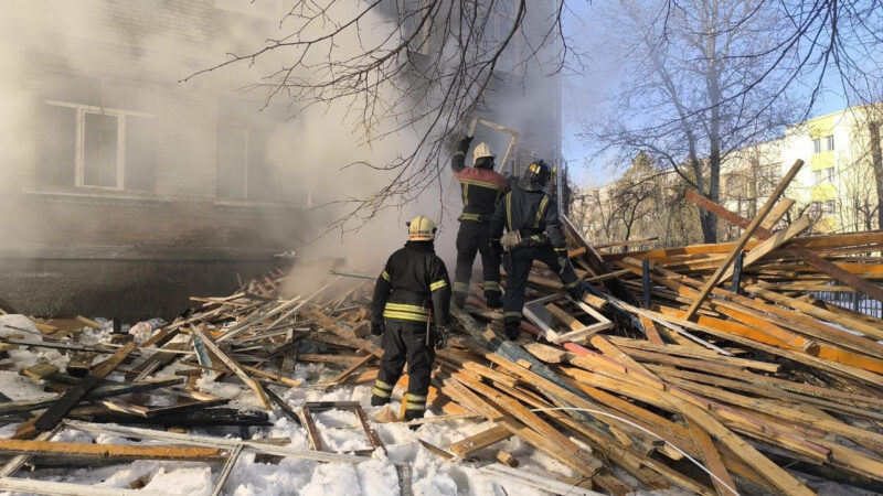 При ремонте владимирской школы произошел пожар