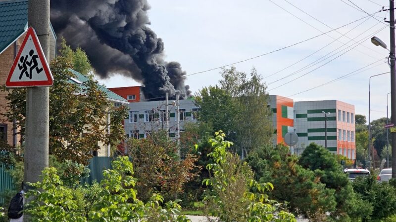 В Киржаче в разгар учебы загорелась школа