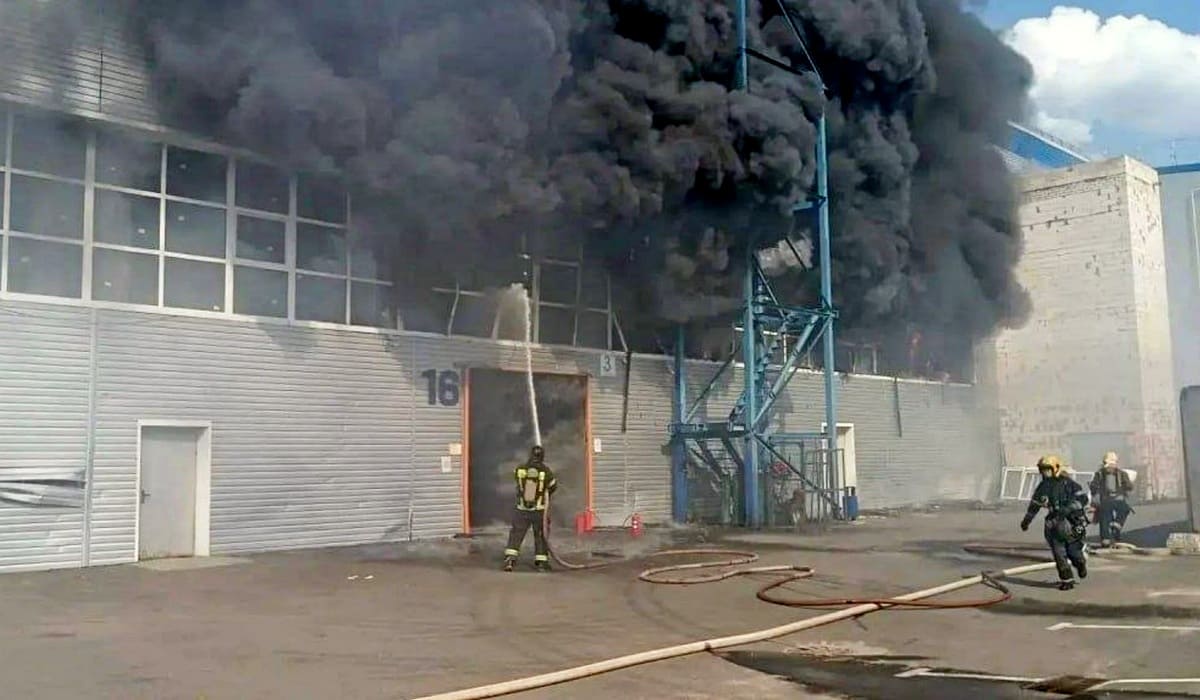 Во Владимире загорелся склад «Терминал»