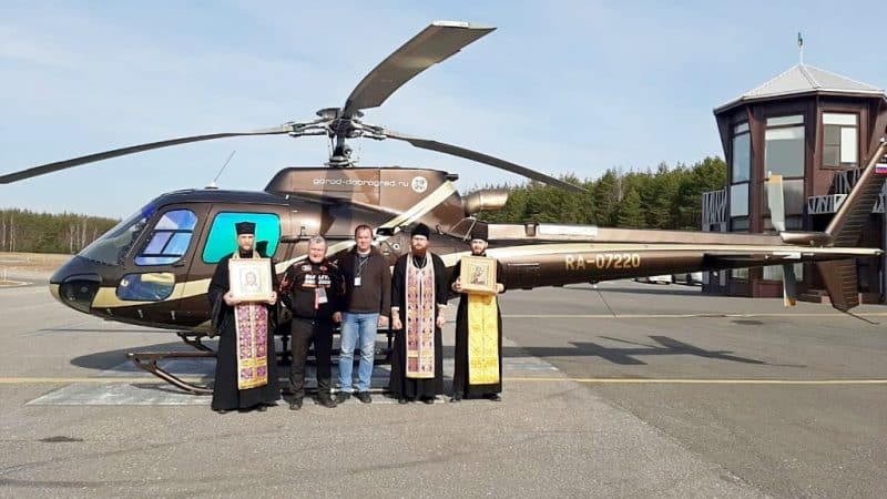 РПЦ защитила Ковров от коронавируса молебном на вертолете