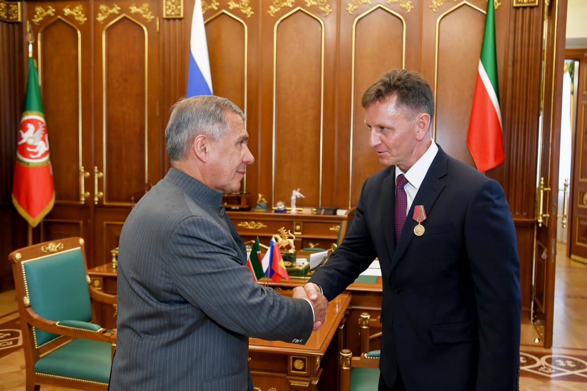 Сипягина в Татарстане наградили медалью