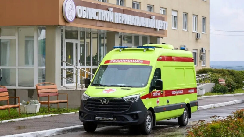 Перинатальному центру подарили автомобиль для родов в дороге