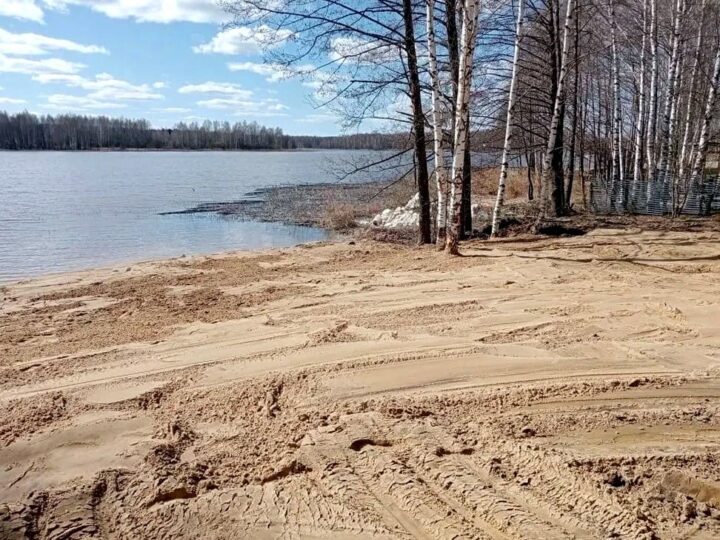 Рядом с платным пляжем в Судогодском районе обустраивают бесплатный