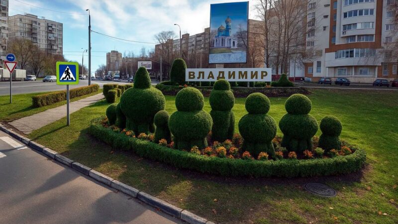 Въезд во Владимир украсят деревьями в форме куполов