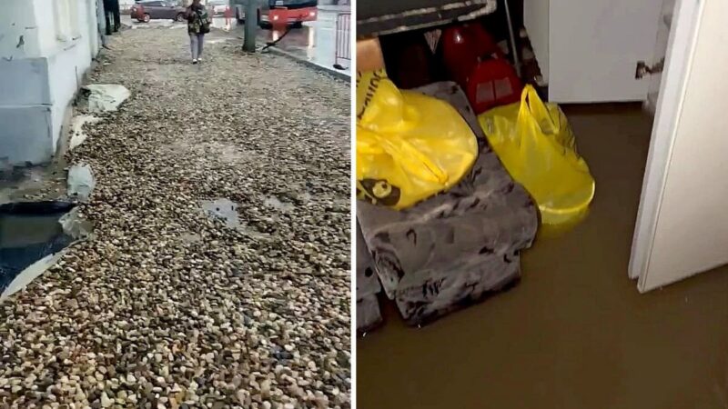 Дом в центре Владимира затопило из-за ремонта плитки