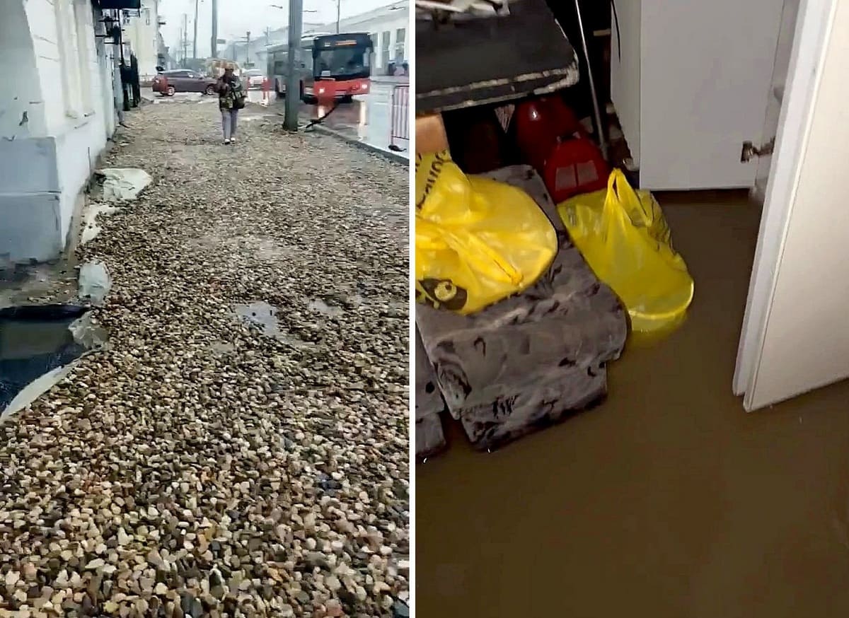 Дом в центре Владимира затопило из-за ремонта плитки